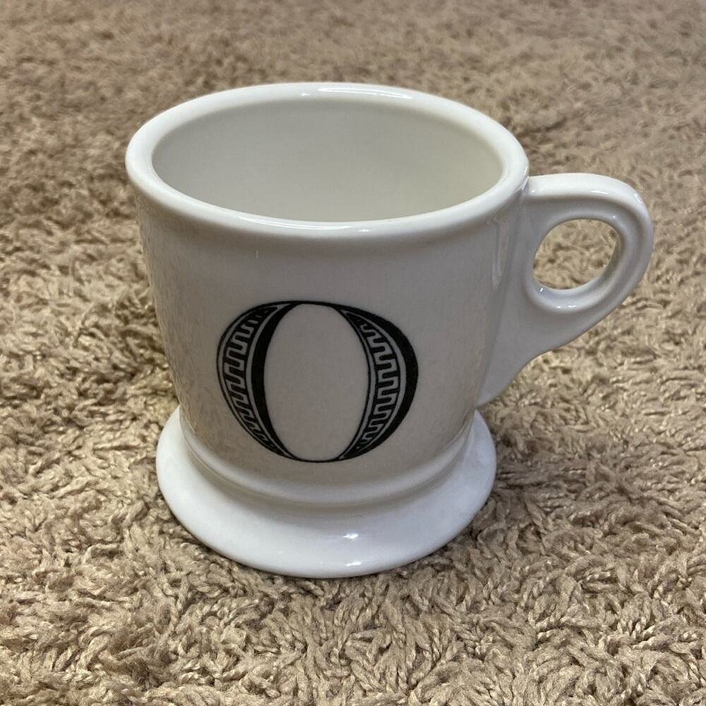 Anthropologie Monogram Mug Cup Letter O